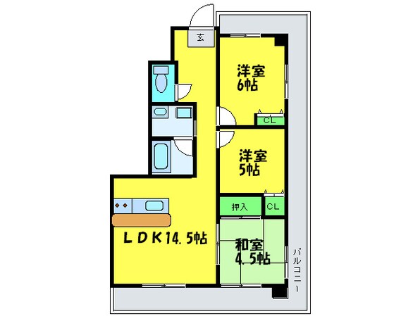 フェニックス堺東の物件間取画像